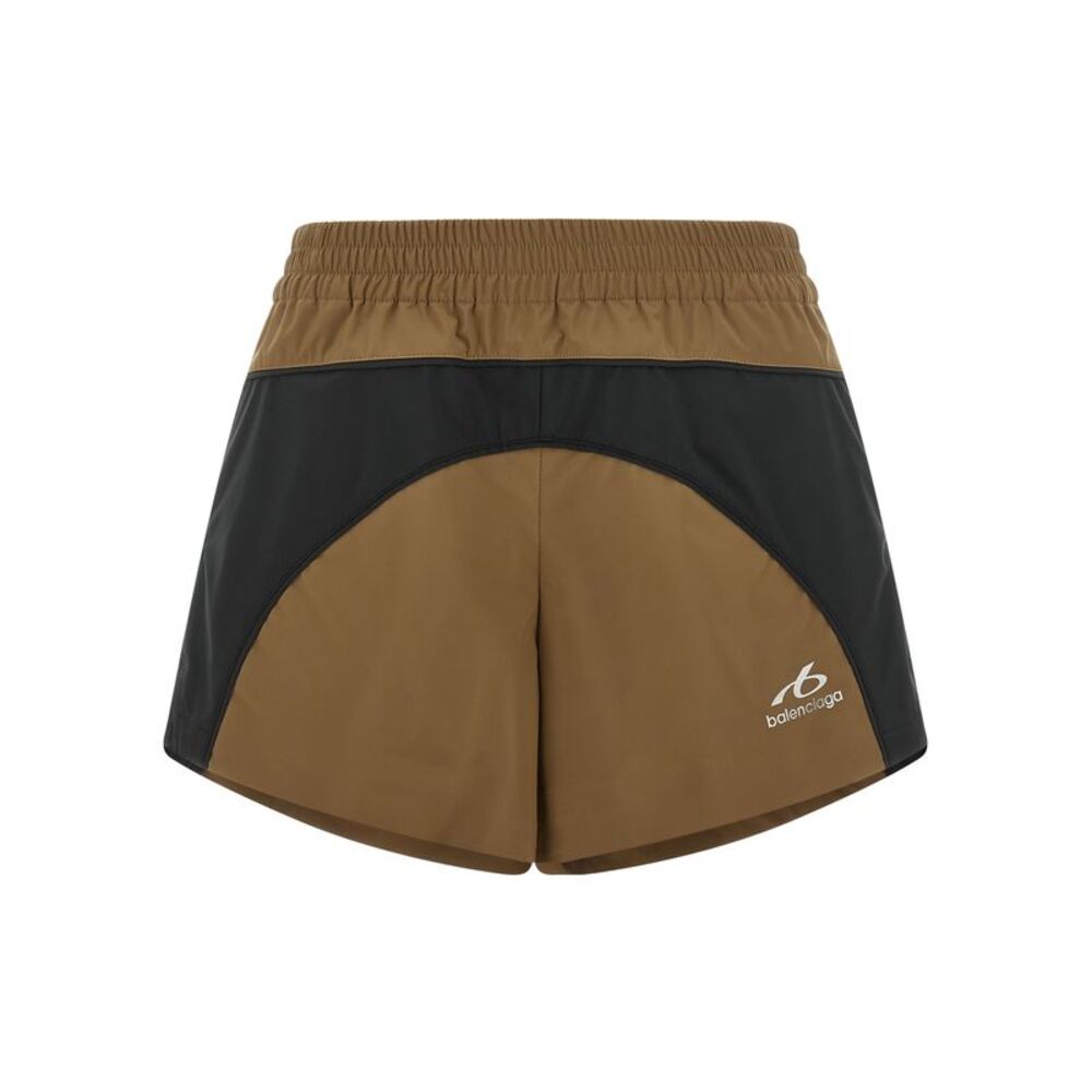 Balenciaga Brown Polyester Bermuda Women's Shorts